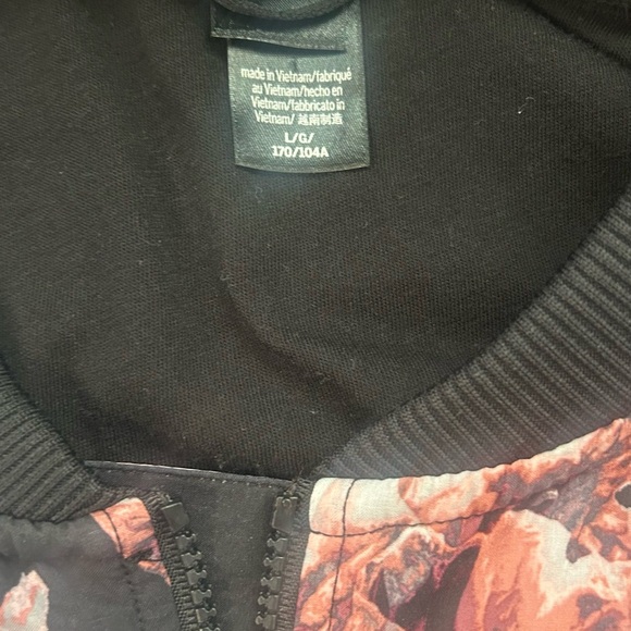 PINK Victoria's Secret Black and Pink Bomber Jacket - Picture 4 of 12